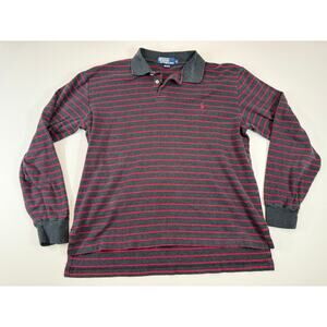 Vintage 1990s Polo by Ralph Lauren Men’s Long Sleeve Rugby Shirt – Medium